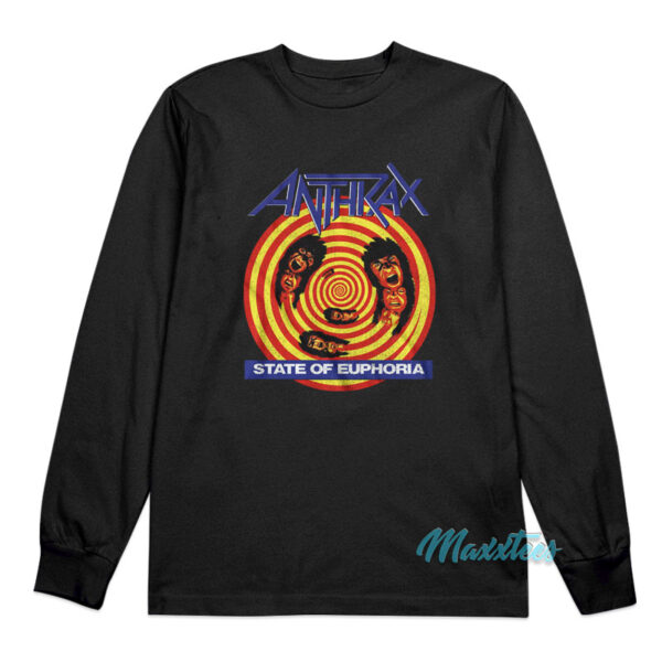 Anthrax State Of Euphoria Long Sleeve Shirt Anthrax State Of Euphoria Long Sleeve Shirt