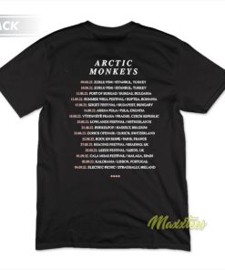 Arctic Monkeys Glitterball Tour T-Shirt 2 Arctic Monkeys Glitterball Tour T Shirt 3