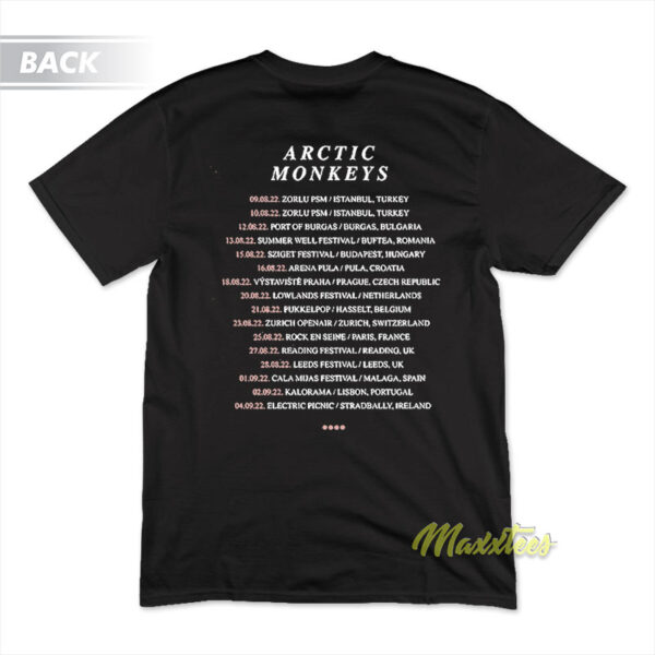 Arctic Monkeys Glitterball Tour T-Shirt Arctic Monkeys Glitterball Tour T-Shirt