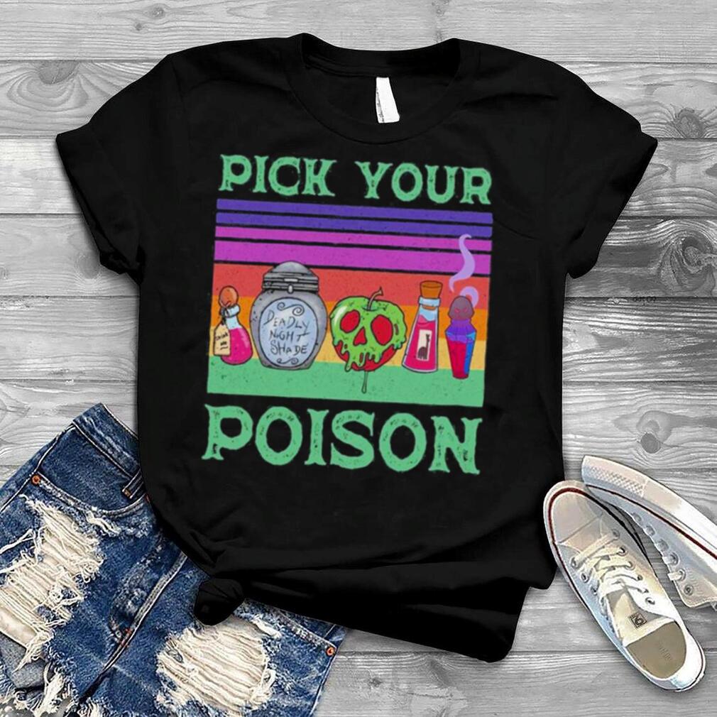 Awesome Retro Pick Your Poison Halloween T Shirt Awesome Retro Pick Your Poison Halloween T Shirt