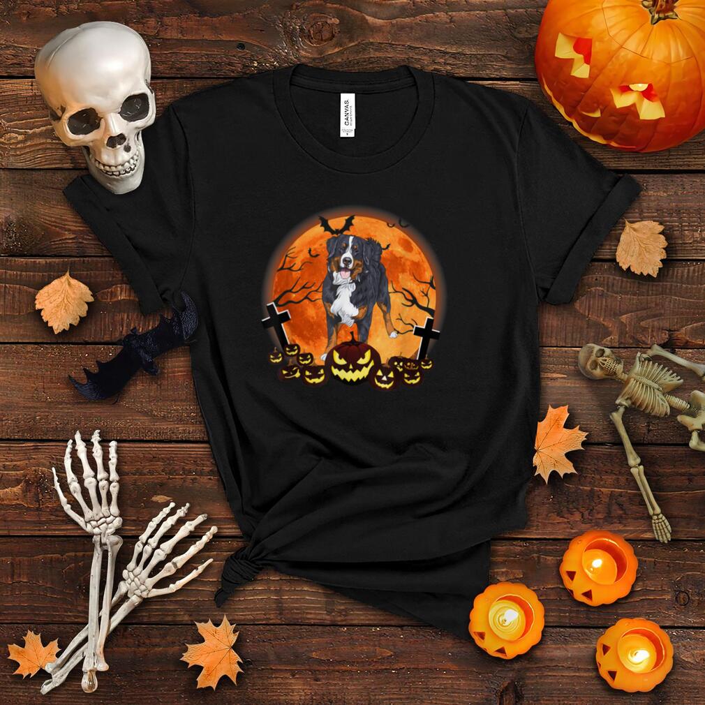 Bernese Mountain Dog Lover Moon Scary Halloween Pumpkin T Shirt Bernese Mountain Dog Lover Moon Scary Halloween Pumpkin T Shirt