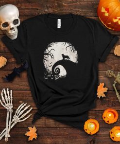 Bernese Mountain Dog and Moon Howl In Forest Dog Halloween T Shirt