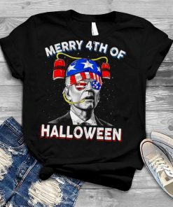Biden Drink Beer 4th Of July Merry 4th Of Halloween Joe Biden Halloween T Shirt
