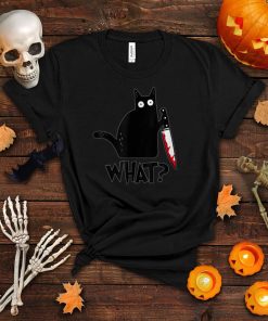 Black Cat Shirt Cat What Shirt Halloween Shirt Cat Day T Shirt