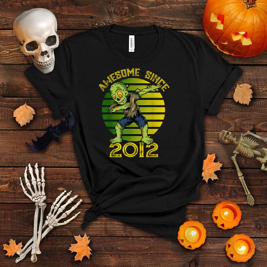 Halloween 9th Birthday Boy Dabbing Zombie Awesome Since 2012 T Shirt Halloween 9th Birthday Boy Dabbing Zombie Awesome Since 2012 T Shirt