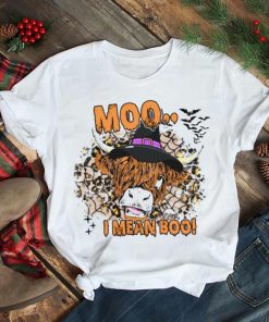 Halloween Icon Boo Ghost Cow Moo I Mean Boo shirt