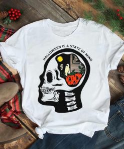 Halloween State of Mind Skull Funny Cool Top Tee Best Gift T Shirt