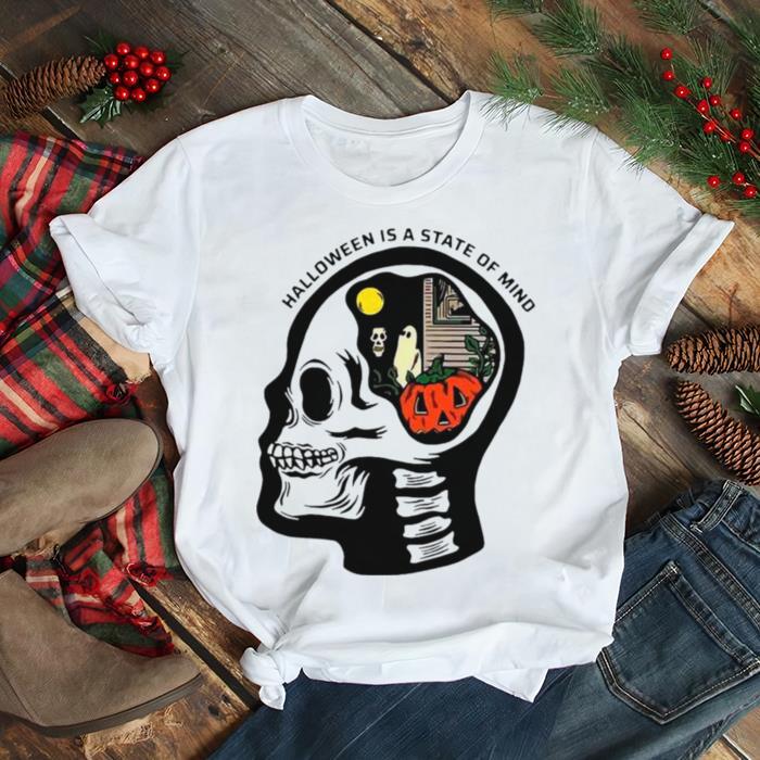 Halloween State of Mind Skull Funny Cool Top Tee Best Gift T Shirt Halloween State of Mind Skull Funny Cool Top Tee Best Gift T Shirt