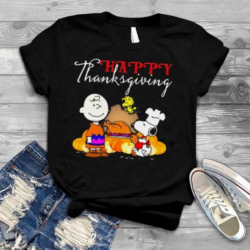 Happy Thanksgiving Halloween Snoopy Charlie Peanuts Thanksgiving Shirt