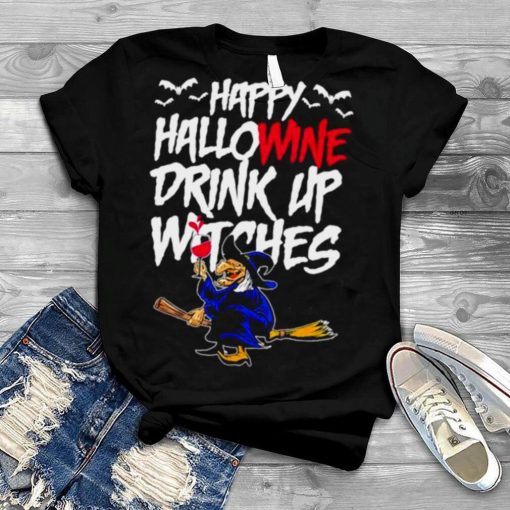 Happy hallowine drink up witches Halloween outfit shirt