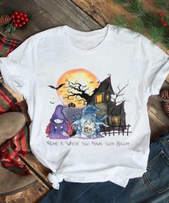 Home Is Where You Hang Your Broom Halloween T Shirt