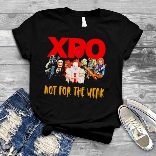 Horror Movie Characters Xpo Not For The Weak Halloween 2023 T shirt