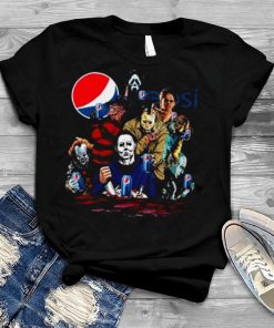 Horror Movie Characters drink Pepsi Halloween shirt