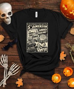 Horror Movie Monsters Skull Vampire Bat Halloween Dracula T Shirt