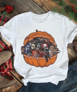 Horror Movies Characters In Pumpkin Halloween 2023 shirt