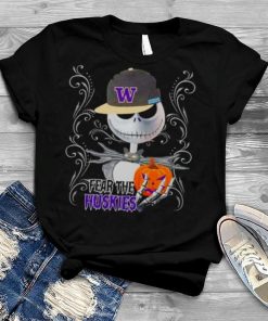 Jack Skellington Fear The Washington Huskies Pumpkin Halloween Shirt