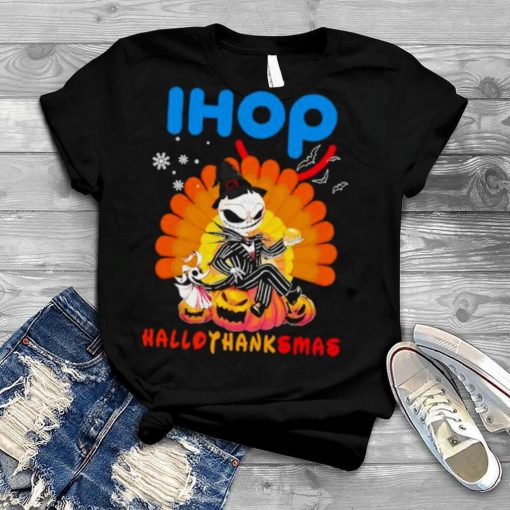 Jack Skellington Ihop HalloThanksMas Halloween shirt