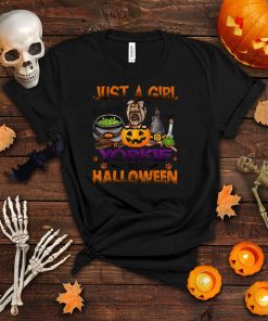 Just A Girl Who Loves Yorkie And Halloween T Shirt