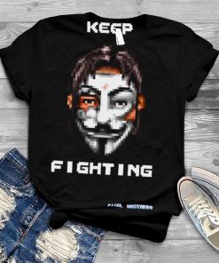 Keep Fighting Pixel Brothers Halloween Mask shirt