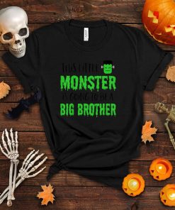 Kids Big Brother Halloween Pregnancy Announcement Shirt Monster