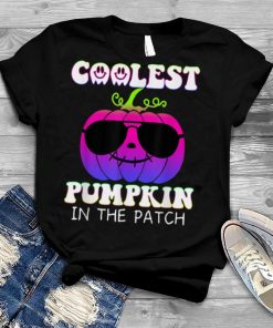 Kids Coolest Pumpkin In The Patch Halloween Boys Girls Men T Shirt