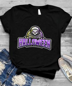 Kids Purple Halloween Boys Aastronaut Grim Reaper Halloween T Shirt