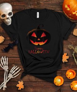 Kids Scary Jack O Lantern Pumpkin Halloween Boys Girls Teens T Shirt