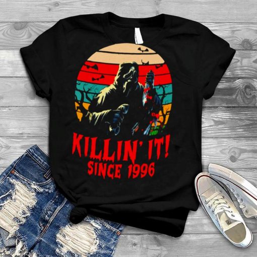 Killin’ It Since 1996 Scream Movie Ghost Face Movies Pumpkin Halloween shirt