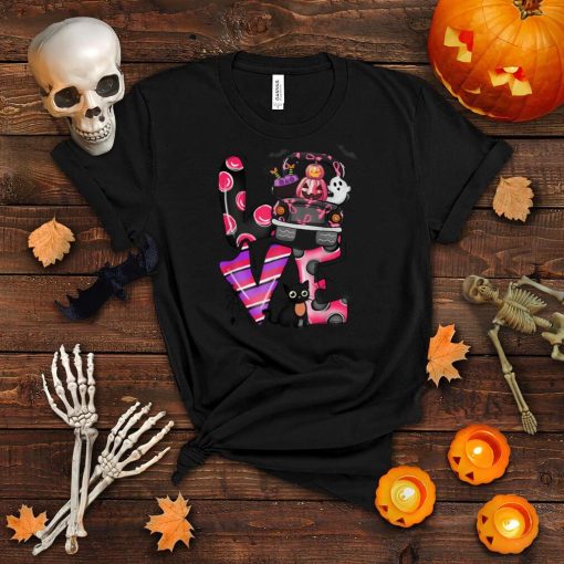 Love Halloween Pumpkin Truck Halloween Lover Spooky Season T Shirt