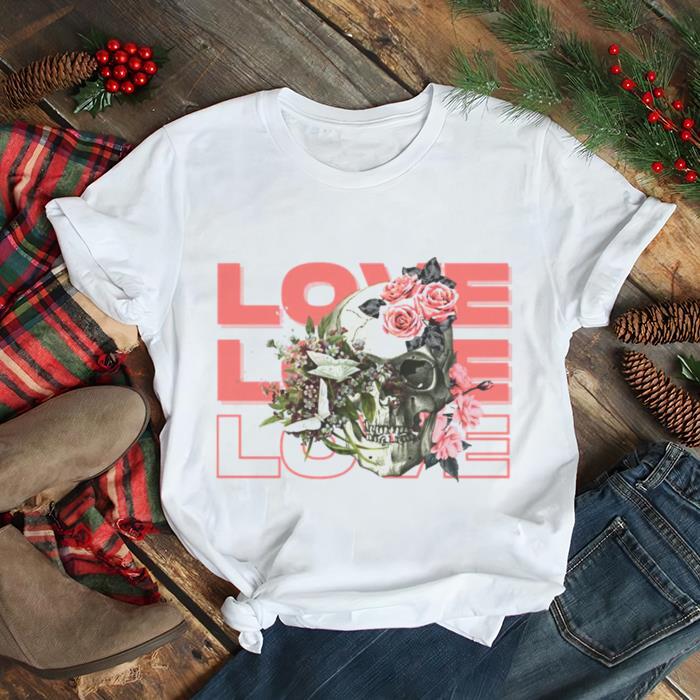 Love Halloween Skull Pink Roses shirt Love Halloween Skull Pink Roses shirt