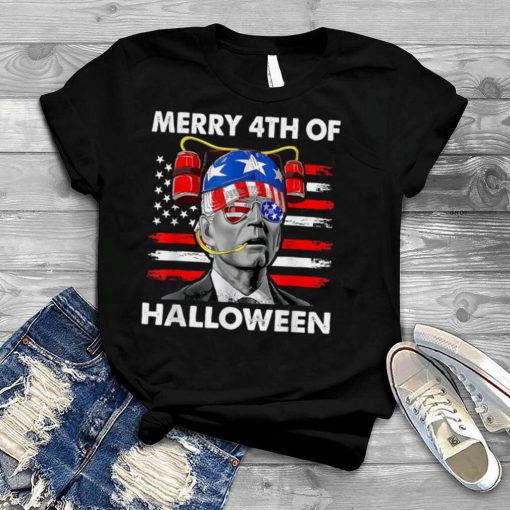 Merry 4th Of Halloween Funny Joe Biden Confused T Shirt
