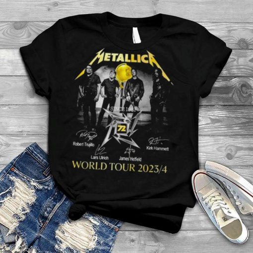 Metallica Since 1981 World Tour 2023 24 Signatures Shirt