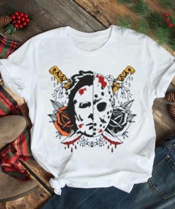 Michael Myers And Jason Voorhees Horror Ghost Mask Halloween 2023 T Shirt