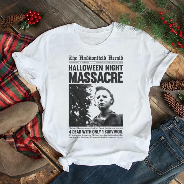 Michael Myers Headline Halloween 80s 90s Horror shirt Michael Myers Headline Halloween 80s 90s Horror shirt