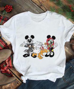 Mickey And Minnie Sally Jack Skellington Couples Halloween shirt