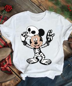 Mickey Mouse With Halloween Mask T Shirt