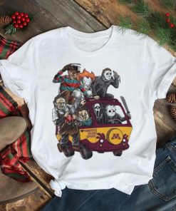 Minnesota Golden Gophers Horror Movies Characters Bus Halloween 2023 T Shirt