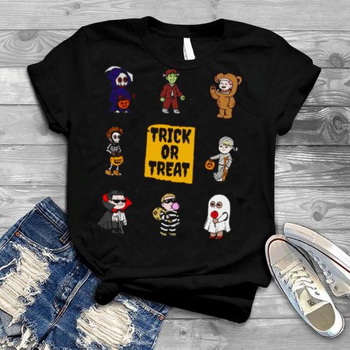 Momster Halloween Trick Or Treat Cute Chibi Horror Characters shirt