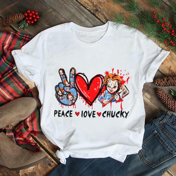 Peace Love Chucky Halloween Horror shirt Peace Love Chucky Halloween Horror shirt