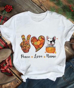 Peace Love Dog Fall Halloween T Shirt