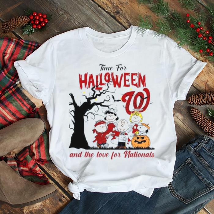 Peanuts Time For Halloween And The Love For Washington Nationals Logo 2023 T Shirt Peanuts Time For Halloween And The Love For Washington Nationals Logo 2023 T Shirt