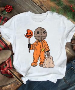 Sam Funny Forever October Trick Or Treat Halloween Illustration shirt