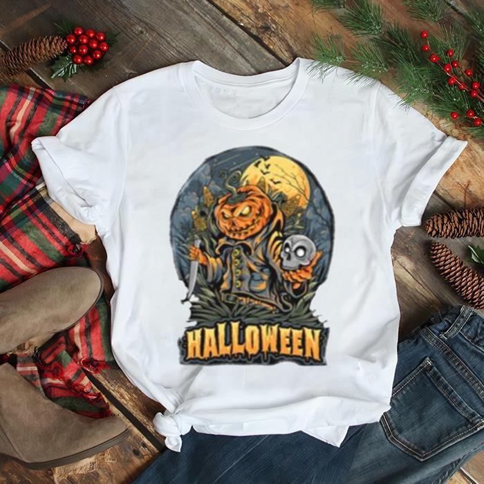 Scarecrow Skull Head And Pumpkins Halloween shirt Scarecrow Skull Head And Pumpkins Halloween shirt