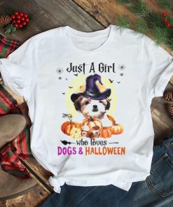 Teddy Bear Dog Just A Girl Who Loves Dogs And Halloween Shirt