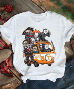 Tennessee Volunteers Horror Movies Characters Bus Halloween 2023 T Shirt