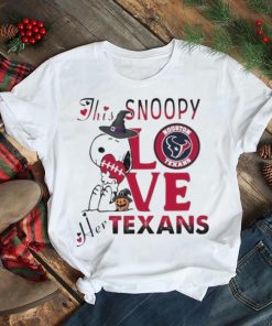 This Snoopy Love Her Houston Texans Halloween 2023 T shirt
