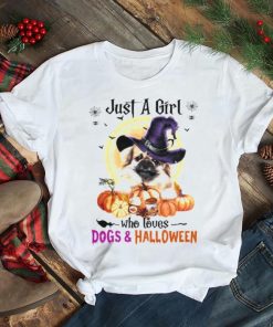 Tibetan Spaniel Just A Girl Who Loves Dogs And Halloween Shirt