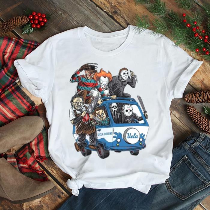 UCLA Bruins Horror Movies Characters Bus Halloween 2023 T Shirt UCLA Bruins Horror Movies Characters Bus Halloween 2023 T Shirt