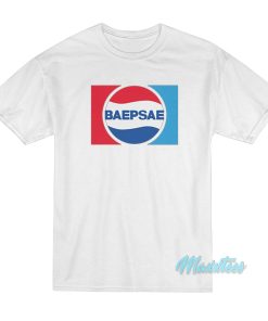 BTS Baepsae Silver Spoon Pepsi Logo T-Shirt BTS Baepsae Silver Spoon Pepsi Logo T-Shirt