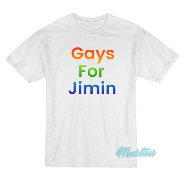 BTS Gays For Jimin T-Shirt BTS Gays For Jimin T-Shirt